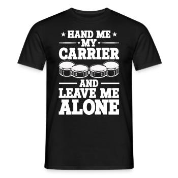 Tenortrommel - Männer T-Shirt - Schwarz - Vorne - AI Model Male 178 light (178cm)