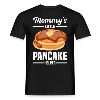 Pfannkuchen - Männer T-Shirt - Schwarz - Vorne - AI Model Male 178 light (178cm)