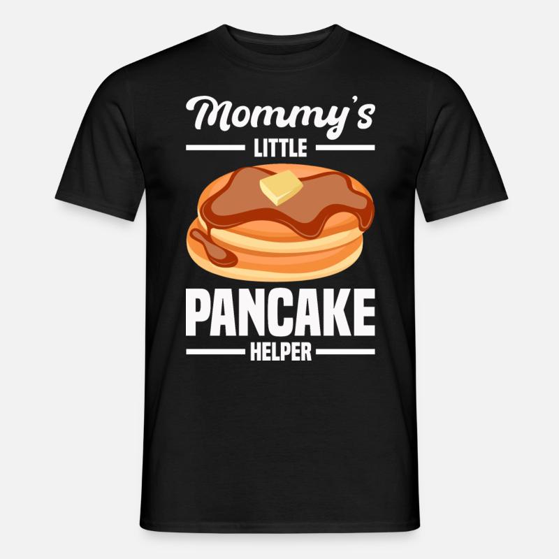 Pfannkuchen - Männer T-Shirt - Schwarz