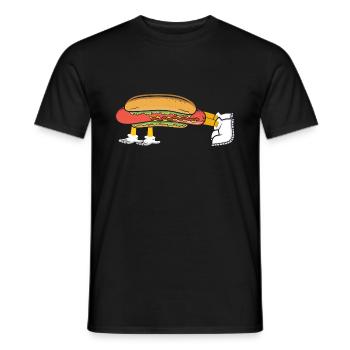 Hot Dog Bodybuilding Fitness Gym Gift - Men's T-Shirt - black - Front - AI Model Male 178 light (178cm)