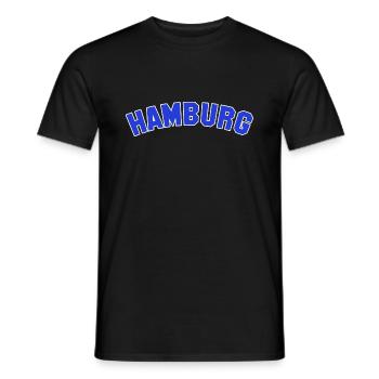 Hamburg College Capital Tourist Germany - Männer T-Shirt - Schwarz - Vorne - AI Model Male 178 light (178cm)