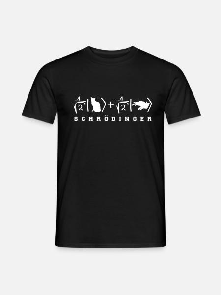Geek Shirt: Schrödinger's Cat - Männer T-Shirt - Schwarz