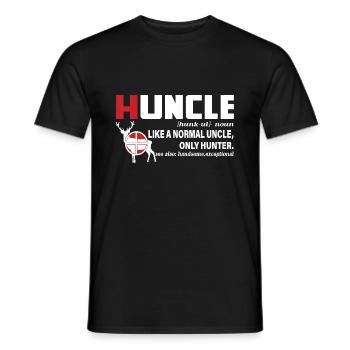 Chemise Définition Oncle de Chasse Oncle Oncle Hunti - T-shirt homme - noir - Devant - AI Model Male 178 light (178cm)