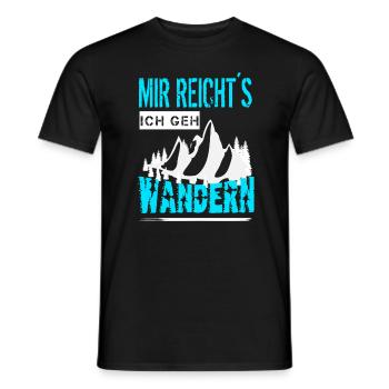 Wandern Berge Sprüche Österreich Schweiz Heimat - Männer T-Shirt - Schwarz - Vorne - AI Model Male 178 light (178cm)