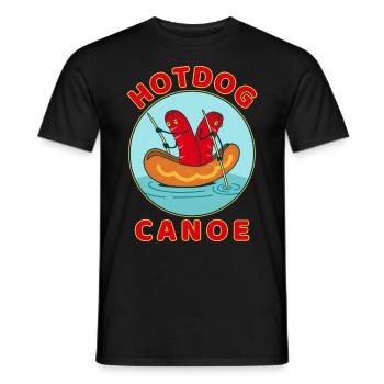 Hot Dog Lustig - Männer T-Shirt - Schwarz - Vorne - AI Model Male 178 light (178cm)