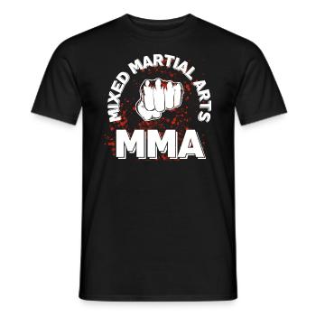 MMA Mixed Martial Arts Geschenk - Männer T-Shirt - Schwarz - Vorne - AI Model Male 178 light (178cm)