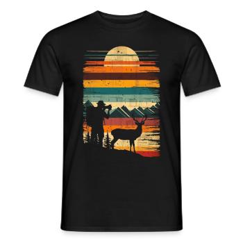 Photography Nature Photography SLR Camera - Men's T-Shirt - black - Front - AI Model Male 178 light (178cm)