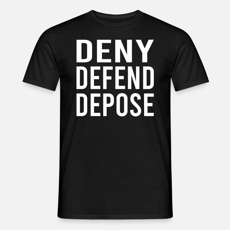 Verweigern Verteidigen Ablegen - Männer T-Shirt - Schwarz