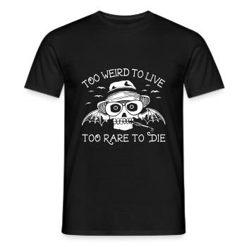 Hunter S Thompson Too Weird To Live Too Rare - Men's T-Shirt - black - Front - AI Model Male 178 light (178cm)