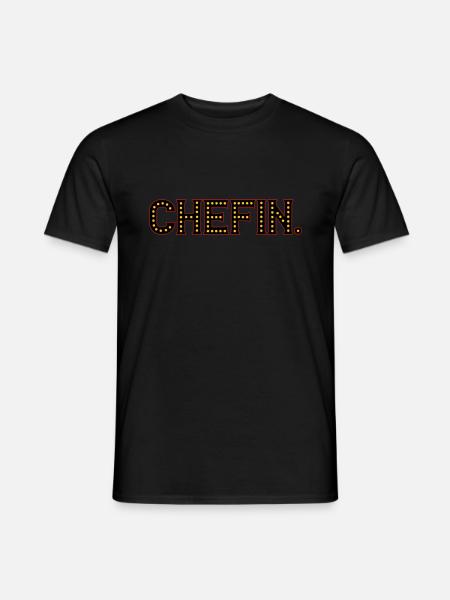 Chefin | Farben änderbar - Männer T-Shirt - Schwarz