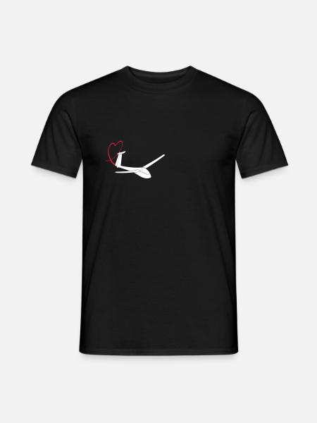 Planeur Amour Sport Cadeau - T-shirt homme - noir