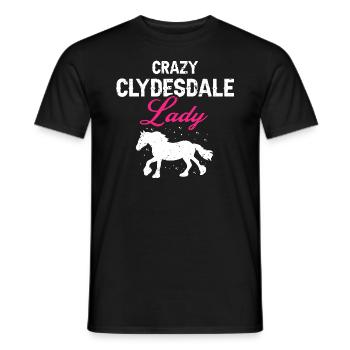 Conception Clydesdale pour clydesdale Riders - T-shirt homme - noir - Devant - AI Model Male 178 light (178cm)
