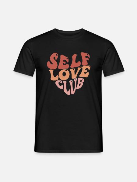 Self Love Club - Männer T-Shirt - Schwarz