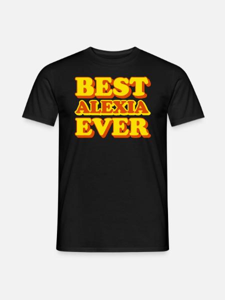 Alexia First Name Funny Gift - Men's T-Shirt - black