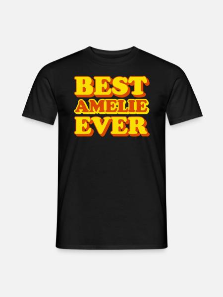 Amelie First Name Funny Gift - Men's T-Shirt - black