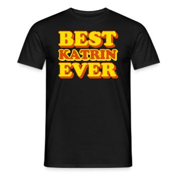 Katrin Vorname Lustiges Geschenk - Männer T-Shirt - Schwarz - Vorne - AI Model Male 178 light (178cm)