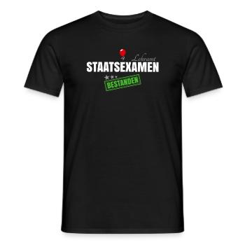 Staatsexamen Lehramt - Männer T-Shirt - Schwarz - Vorne - AI Model Male 178 light (178cm)