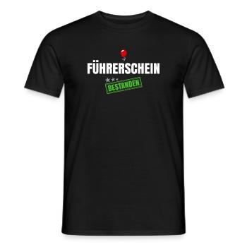 Führerschein Bestanden - Männer T-Shirt - Schwarz - Vorne - AI Model Male 178 light (178cm)