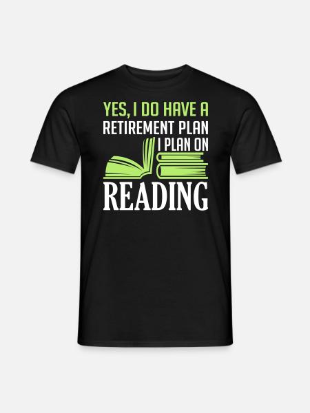 Plan on Reading - Men's T-Shirt - black