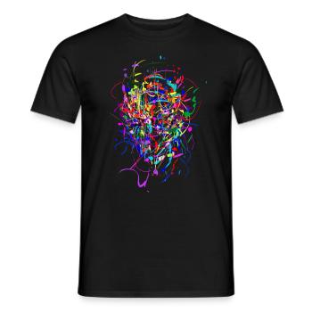 Couleur - Bombe / Abstrait / Visage - T-shirt homme - noir - Devant - AI Model Male 178 light (178cm)