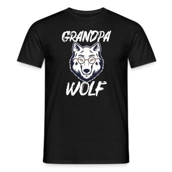 Cadeau Papy Wolf White Direwolf Glasses - T-shirt homme - noir - Devant - AI Model Male 178 light (178cm)