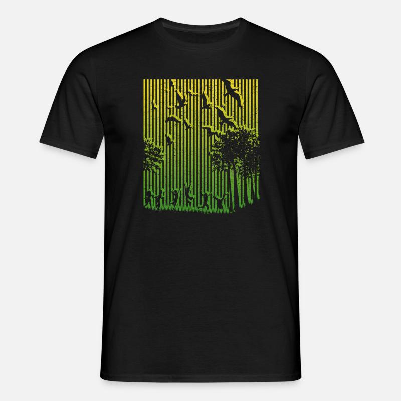 Illusion, Strichcode - Männer T-Shirt - Schwarz