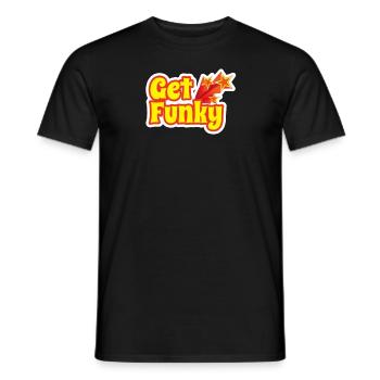 Get Funky 1970s Disco Funk Vintage Retro Neon - Men's T-Shirt - black - Front - AI Model Male 178 light (178cm)