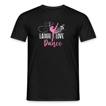 Lachen Sie Liebes-Ballett-Tanz-Ballerina-Tänzerin - Männer T-Shirt - Schwarz - Vorne - AI Model Male 178 light (178cm)