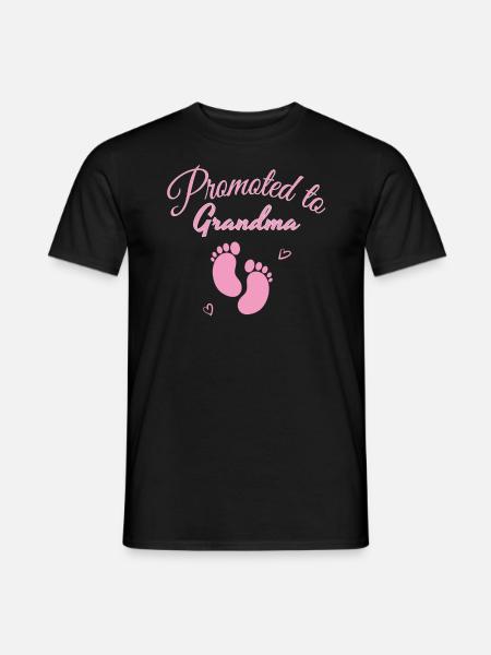 Granny expectant grandmother pregnant - Men's T-Shirt - black