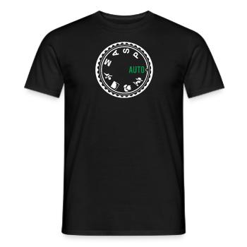 DSLR Kamera Zifferblatt lustig ich liebe Fotografie Fotos - Männer T-Shirt - Schwarz - Vorne - AI Model Male 178 light (178cm)