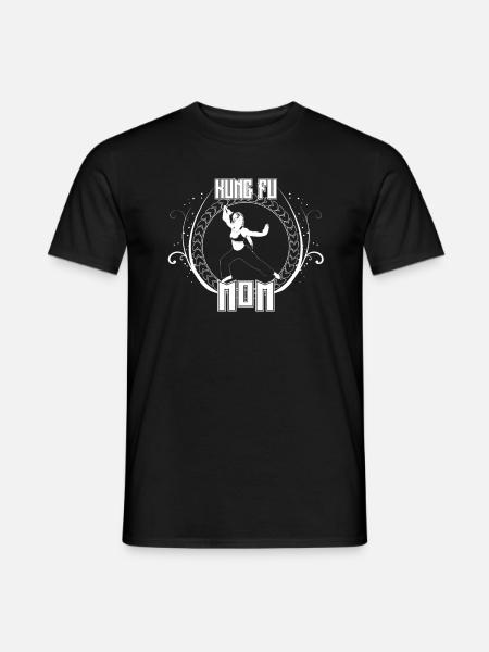 Kung Fu Maman Shaolin Munk Arts Martiaux Mignons - T-shirt homme - noir