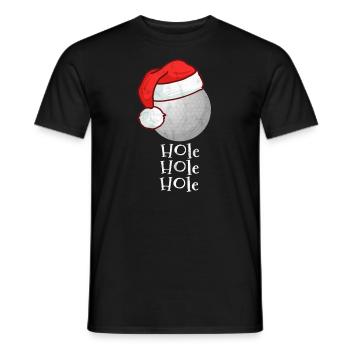 Golf Christmas Gift Sport Funny Ball - Men's T-Shirt - black - Front - AI Model Male 178 light (178cm)