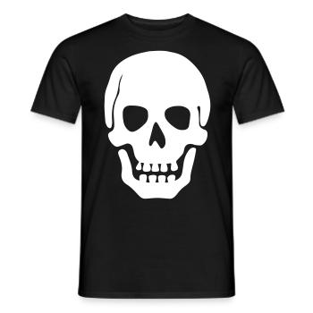 Skull Skull Skull Skeleton - Men's T-Shirt - black - Front - AI Model Male 178 light (178cm)