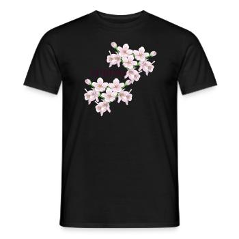 Spring, Frühling - Männer T-Shirt - Schwarz - Vorne - AI Model Male 178 light (178cm)
