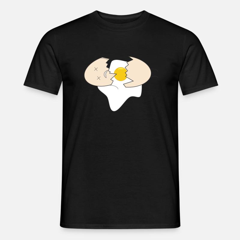 Egg is dead - Männer T-Shirt - Schwarz