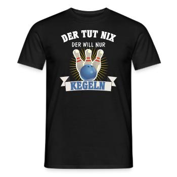 Kegeln Kegelclub Kegelverein Bowling - Männer T-Shirt - Schwarz - Vorne - AI Model Male 178 light (178cm)