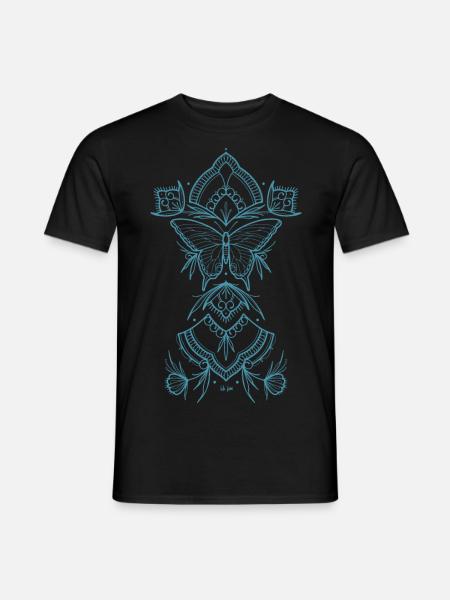 Backpiece Bleu - T-shirt homme - noir