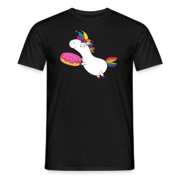 Unicorn Carnival Fool's Cap Carnival Donut - T-shirt homme - noir - Devant - AI Model Male 178 light (178cm)