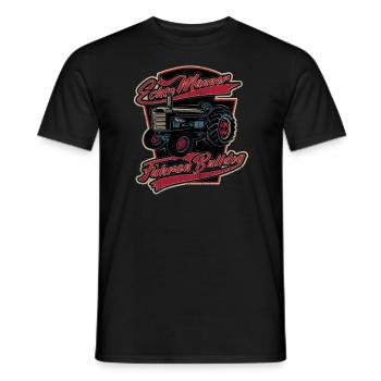 Echte Männer fahren Bulldog - Männer T-Shirt - Schwarz - Vorne - AI Model Male 178 light (178cm)