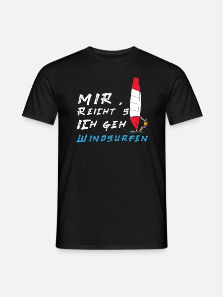 Windsurfen Windsurfer Mir reichts ich geh Windsurf - Männer T-Shirt - Schwarz