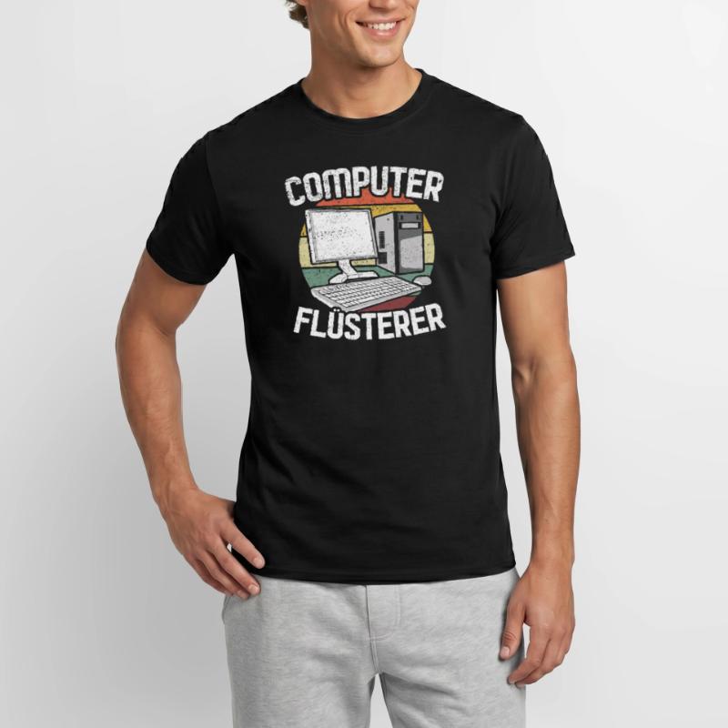 Computer Flüsterer Computer Nerd Informatik Männer T-Shirt