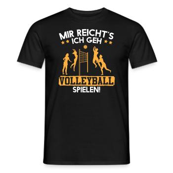 Mir reichts ich geh Volleyball spielen Team - Männer T-Shirt - Schwarz - Vorne - AI Model Male 178 light (178cm)
