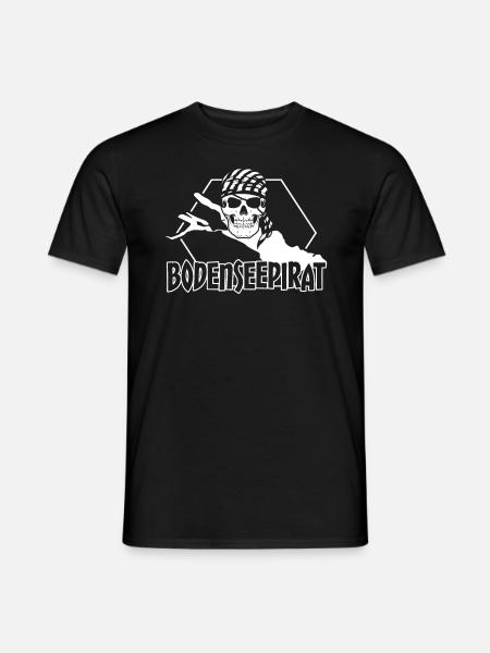 Bodensee Urlaub Bodenseepiraten Segeln - Männer T-Shirt - Schwarz
