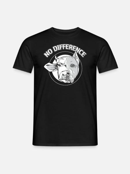 Veganismus Vegetarier Veganer Kein Unterschied - Männer T-Shirt - Schwarz