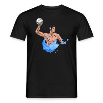 Wasserball Wasserballer Wasserballspieler - Männer T-Shirt - Schwarz - Vorne - AI Model Male 178 light (178cm)