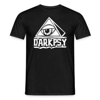 Darkpsy Psytrance Goa Psychedelic Party - Männer T-Shirt - Schwarz - Vorne - AI Model Male 178 light (178cm)