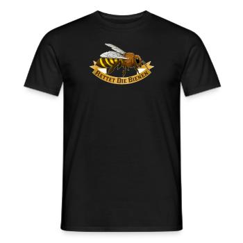 Beekeeper Beekeeper Bee friend Save the bees - Men's T-Shirt - black - Front - AI Model Male 178 light (178cm)