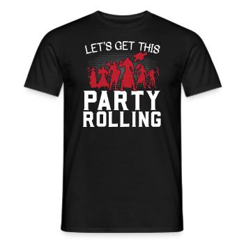 RPG Fantasy Roleplay - Men's T-Shirt - black - Front - AI Model Male 178 light (178cm)