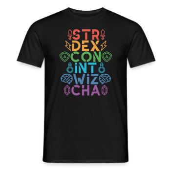 RPG Game Master RPG Game Master Fantasy - Men's T-Shirt - black - Front - AI Model Male 178 light (178cm)