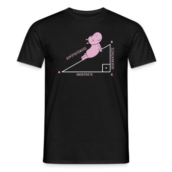 Math teacher math formula mathematician math teacher - Men's T-Shirt - black - Front - AI Model Male 178 light (178cm)